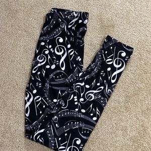 Lularoe Leggings Music Notes